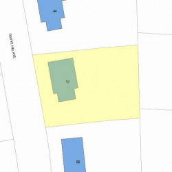 52 Grove Hill Ave, Newton, MA 02460 plot plan