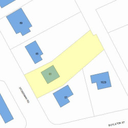 61 Dickerman Rd, Newton, MA 02461 plot plan
