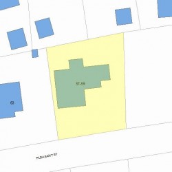 59 Pleasant St, Newton, MA 02459 plot plan