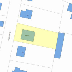 14 Crescent St, Newton, MA 02465 plot plan