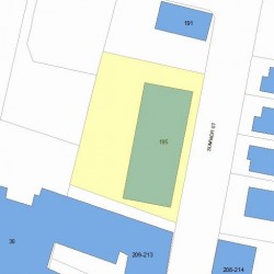 195 Sumner St, Newton, MA 02459 plot plan