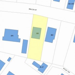 866 Beacon St, Newton, MA 02459 plot plan