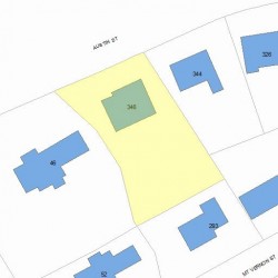 346 Austin St, Newton, MA 02465 plot plan