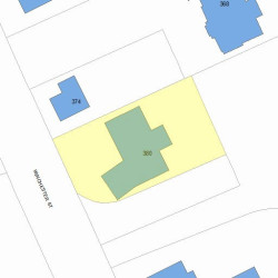 380 Winchester St, Newton, MA 02461 plot plan