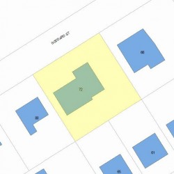 72 Goddard St, Newton, MA 02461 plot plan
