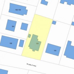 125 Falmouth Rd, Newton, MA 02465 plot plan