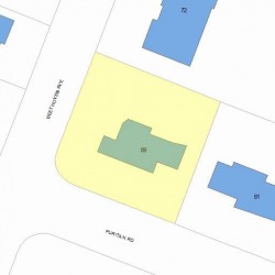 89 Puritan Rd, Newton, MA 02468 plot plan