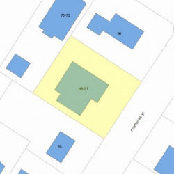 51 Pembroke St, Newton, MA 02458 plot plan