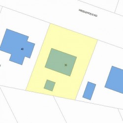 36 Wedgewood Rd, Newton, MA 02465 plot plan