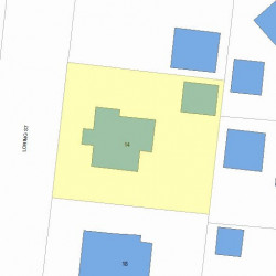 14 Loring St, Newton, MA 02459 plot plan