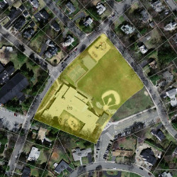 170 Temple St, Newton, MA 02465 aerial view