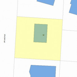 92 Upland Ave, Newton, MA 02461 plot plan