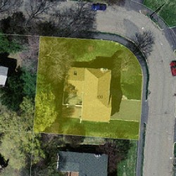 130 Andrew St, Newton, MA 02461 aerial view