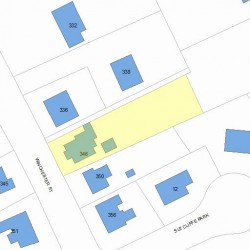 346 Winchester St, Newton, MA 02461 plot plan