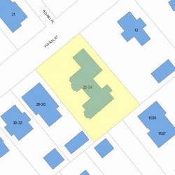 24 Floral St, Newton, MA 02461 plot plan