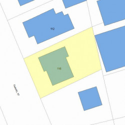 116 Chapel St, Newton, MA 02458 plot plan