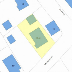 179 Auburndale Ave, Newton, MA 02466 plot plan