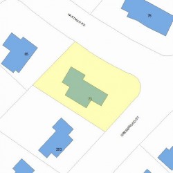 73 Hartman Rd, Newton, MA 02459 plot plan