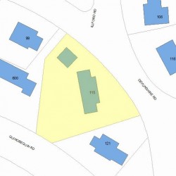 115 Devonshire Rd, Newton, MA 02468 plot plan