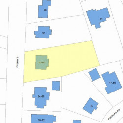 58 Cherry St, Newton, MA 02465 plot plan