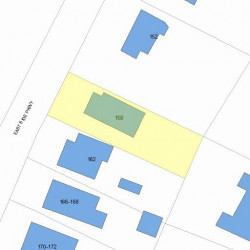 158 Side Pkwy, Newton, MA 02458 plot plan