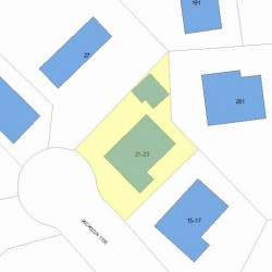 21 Jackson Ter, Newton, MA 02458 plot plan