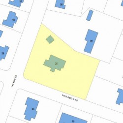 25 Pine Ridge Rd, Newton, MA 02468 plot plan