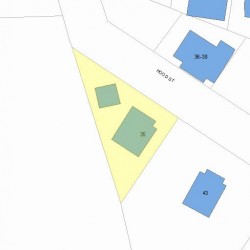 35 Hood St, Newton, MA 02458 plot plan