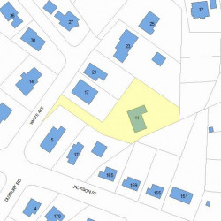 11 White Ave, Newton, MA 02459 plot plan