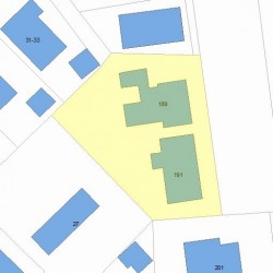 189 Jackson Rd, Newton, MA 02458 plot plan