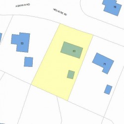 63 Neshobe Rd, Newton, MA 02468 plot plan