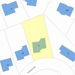 45 Westgate Rd, Newton, MA 02459 plot plan