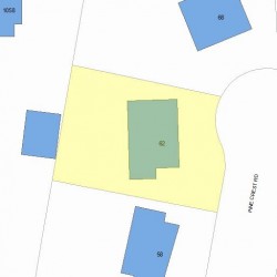 62 Pine Crest Rd, Newton, MA 02459 plot plan