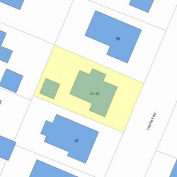 43 Crosby Rd, Boston, MA 02467 plot plan