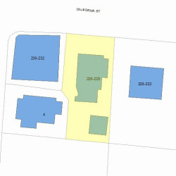 226 California St, Newton, MA 02458 plot plan