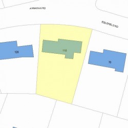 118 Annawan Rd, Newton, MA 02468 plot plan