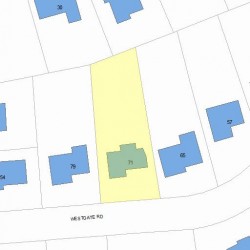 71 Westgate Rd, Newton, MA 02459 plot plan