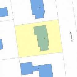 71 Greylock Rd, Newton, MA 02465 plot plan