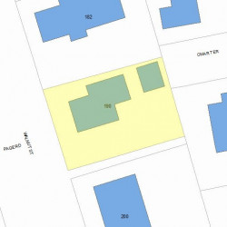 190 Walnut St, Newton, MA 02460 plot plan