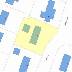 20 Morse Rd, Newton, MA 02460 plot plan