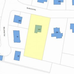 242 Islington Rd, Newton, MA 02466 plot plan
