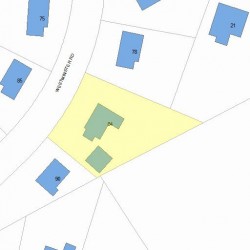 84 Westminster Rd, Newton, MA 02459 plot plan