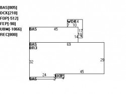 268 Dedham St, Newton, MA 02461 floor plan