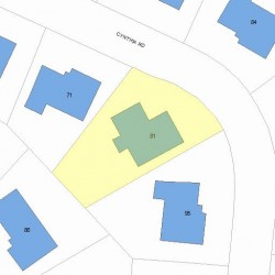 81 Cynthia Rd, Newton, MA 02459 plot plan