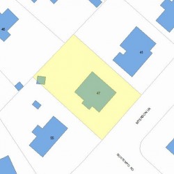 47 Myerson Ln, Newton, MA 02459 plot plan