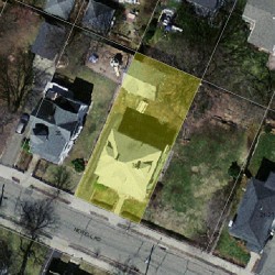 31 Newell Rd, Newton, MA 02466 aerial view