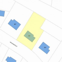 361 Woodward St, Newton, MA 02468 plot plan