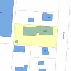 43 Rustic St, Newton, MA 02458 plot plan