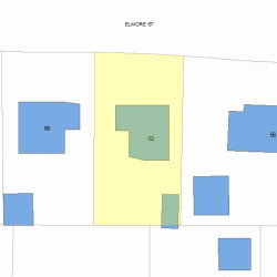 62 Elmore St, Newton, MA 02459 plot plan