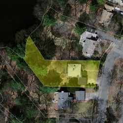 46 Kingswood Rd, Newton, MA 02466 aerial view